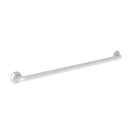 Newport Brass 39" L, Two Post, Solid Brass, 36" Grab Bar in White, White 1200-3936/50